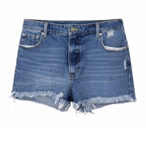 FREE ASSEMBLY CASUAL CLASSIC EVERYDAY CONCERT HIGH RISE DISTRESSED CUT OFF SHORT